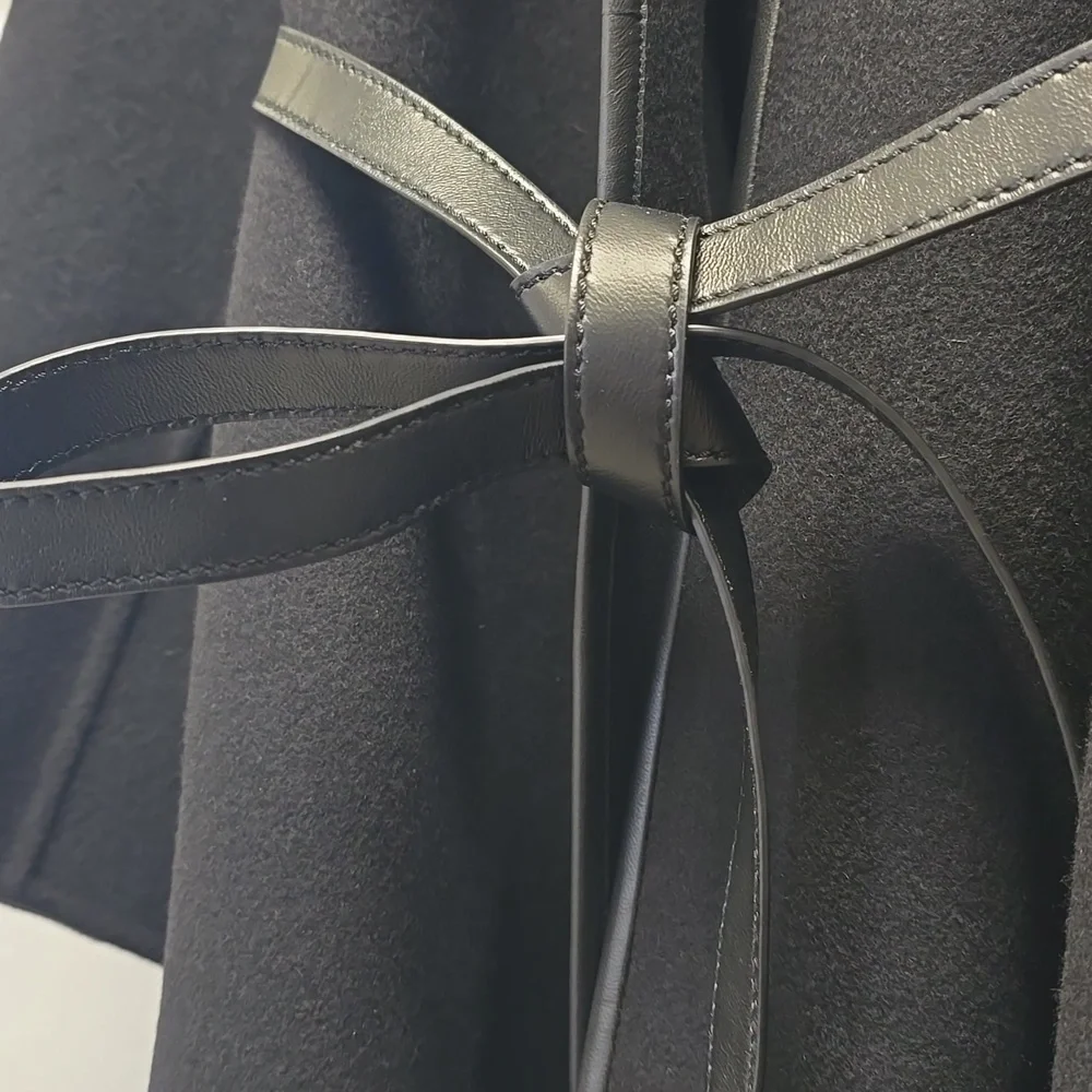 Bottega VenetaHooded Wool & Cashmere Wrap Coat 38 - Picture 4 of 10